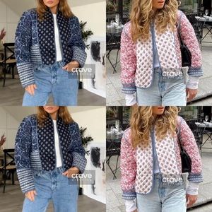 Mango- Reversible Quilted Floral Jacket